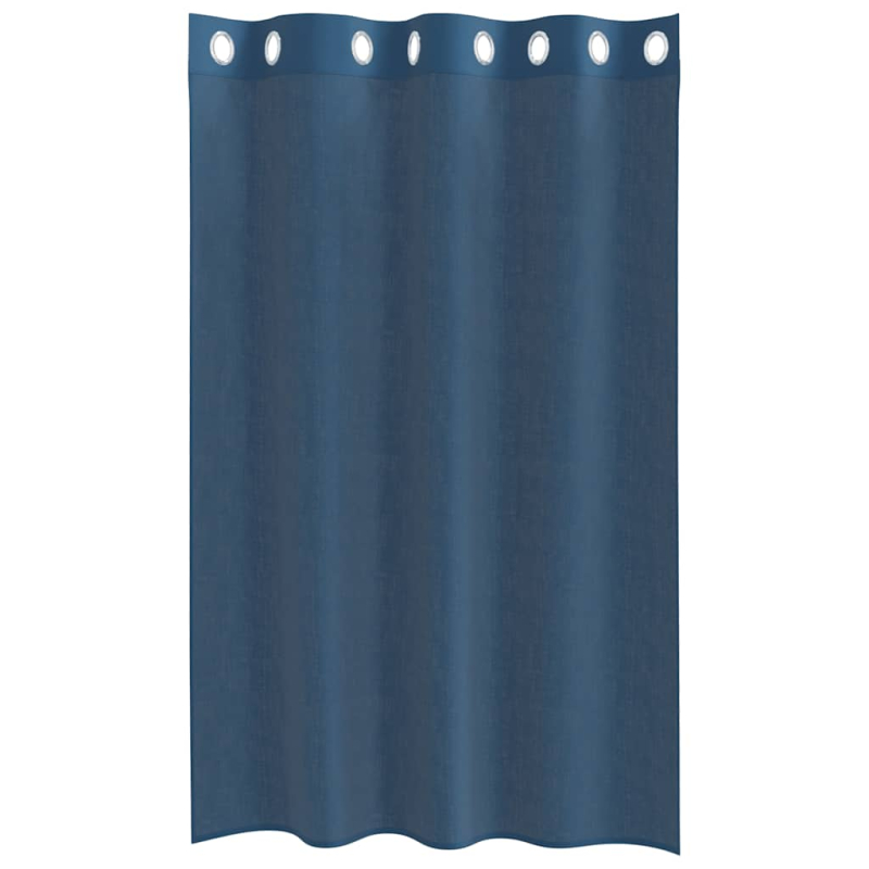 Voile Vorhänge mit Ösen 2 Stk. Königsblau
