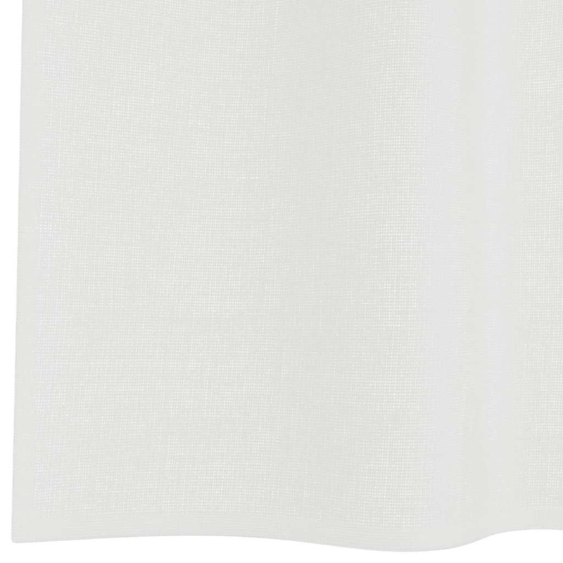 Voile Vorhänge mit Stangentaschen 2 Stk. Weiß