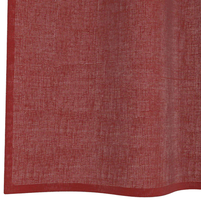 Voile Vorhänge mit Stangentaschen 2 Stk. Weinrot