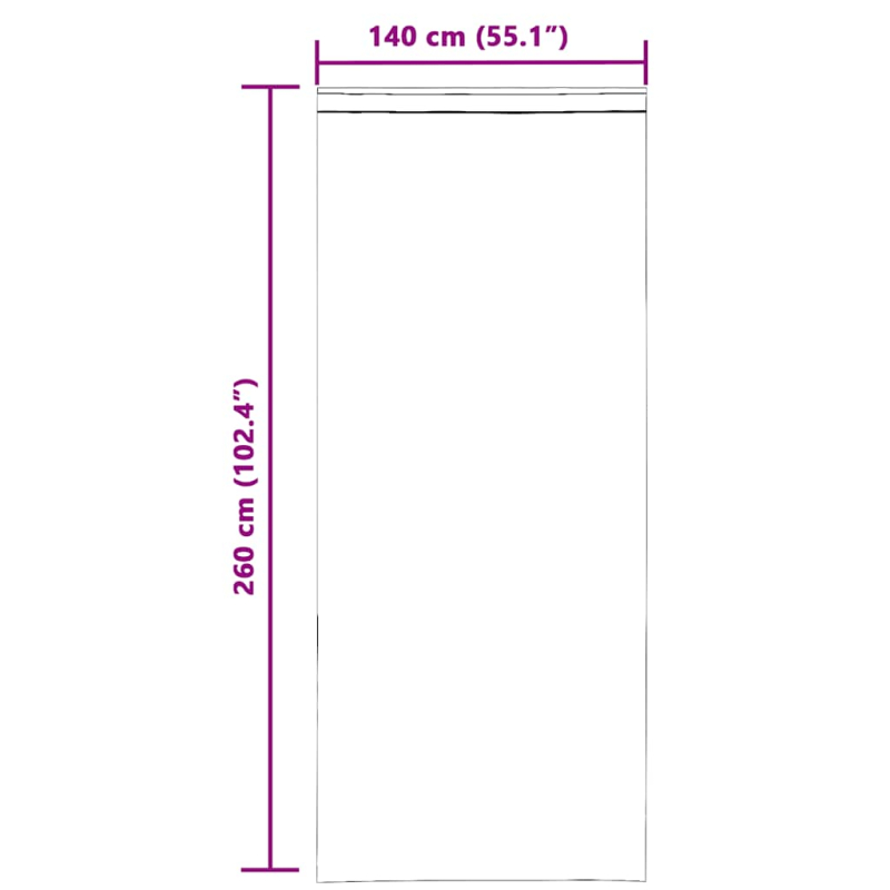 Voile Vorhänge mit Schlaufen 2 Stk. Rosa 140x260 cm