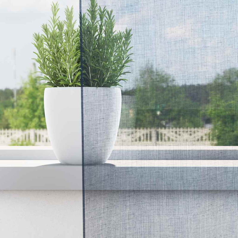 Voile Vorhänge mit Schlaufen 2 Stk. Königsblau 140x140 cm