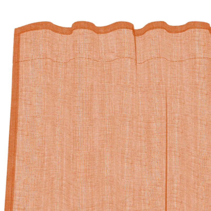 Voile Vorhänge mit Schlaufen 2 Stk. Terrakottarot 140x245 cm