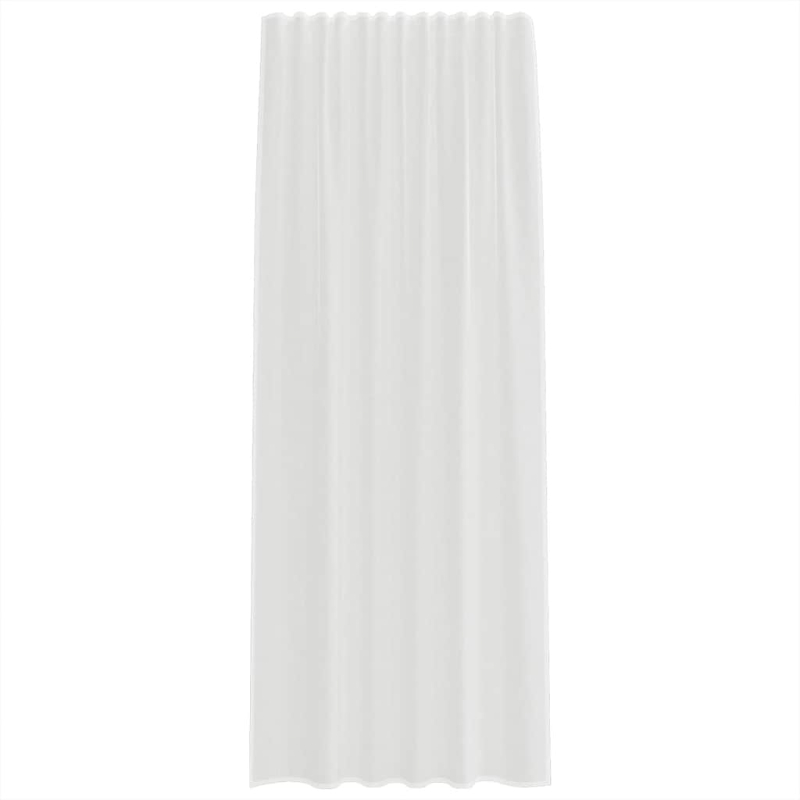 Voile Vorhänge mit Schlaufen 2 Stk. Weiß 140x225 cm