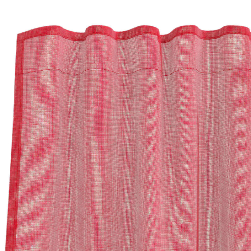 Voile Vorhänge mit Schlaufen 2 Stk. Weinrot 140x245 cm