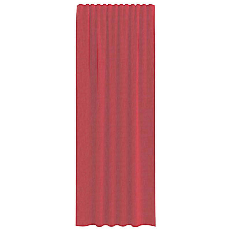 Voile Vorhänge mit Schlaufen 2 Stk. Weinrot 140x260 cm