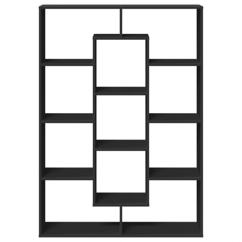 Bücherregal Schwarz 102x29x143 cm Holzwerkstoff