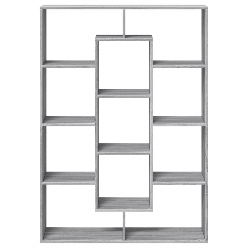 Bücherregal Grau Sonoma 102x29x143 cm Holzwerkstoff