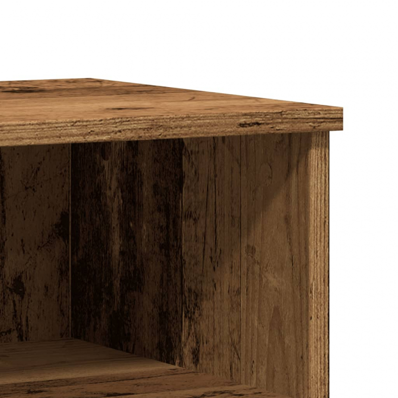 Nachttische 2 Stk. Altholz-Optik 40x35x50 cm Holzwerkstoff