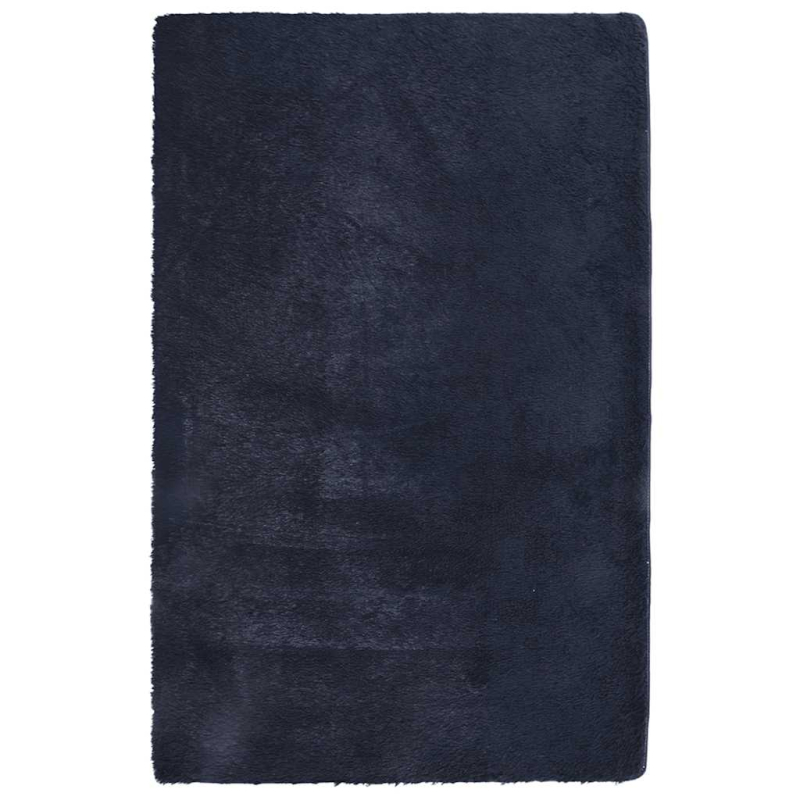 Teppich Shaggy Hochflor NAVARRA Marineblau 130x200 cm Polyester