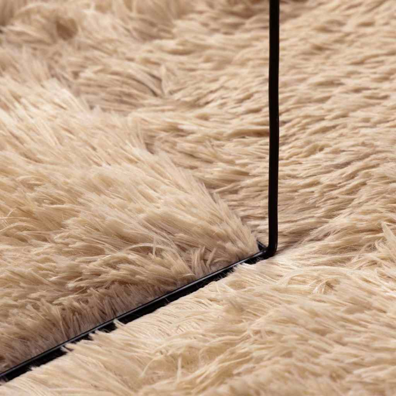 Teppich Shaggy Hochflor NAVARRA Beige 240x340 cm Polyester