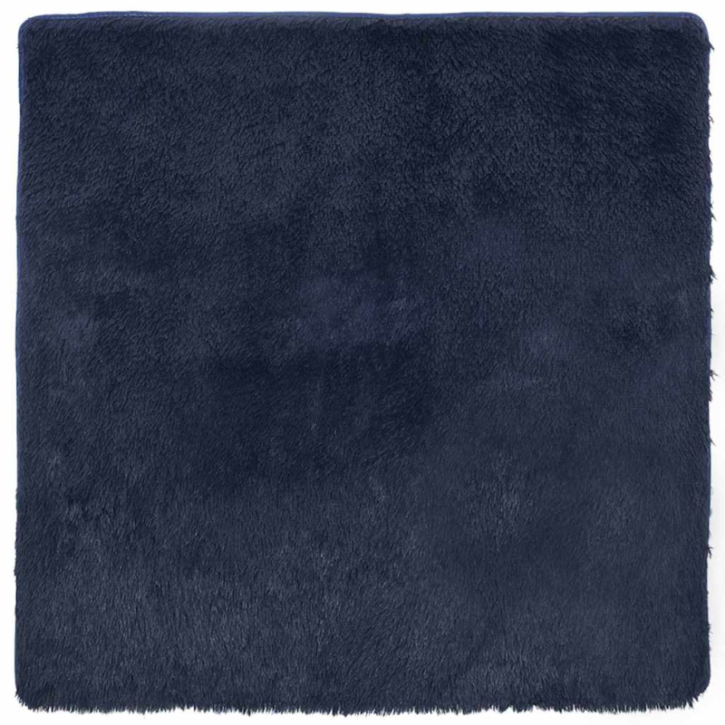 Teppich Shaggy Hochflor NAVARRA Marineblau 160x160 cm Polyester