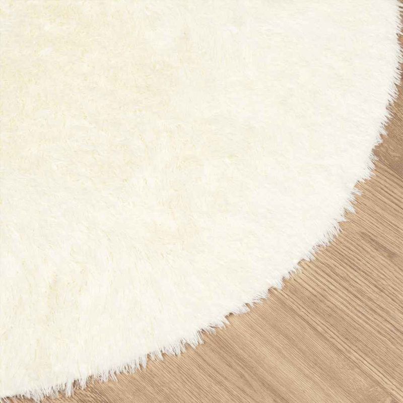 Teppich Shaggy Hochflor NAVARRA Creme 240x240 cm Polyester