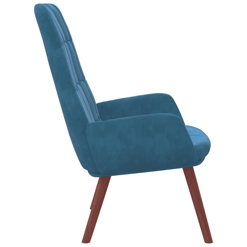 Relaxsessel Blau Samt