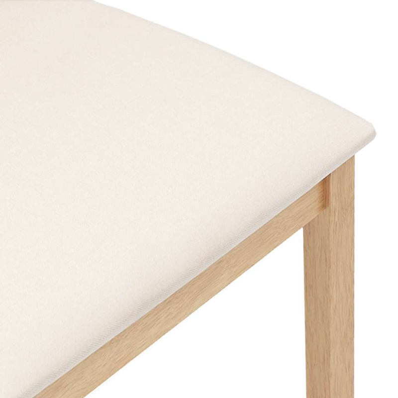 Esszimmerstühle mit Kissen 2 Stk. Massivholz Gummibaum