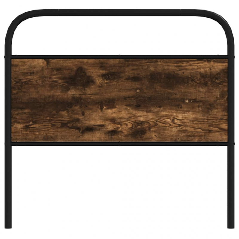 Kopfteil Räuchereiche 100 cm Stahl und Holzwerkstoff