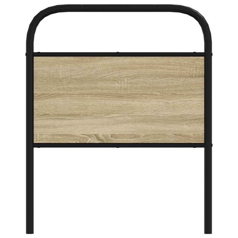 Kopfteil Sonoma-Eiche 80 cm Stahl und Holzwerkstoff