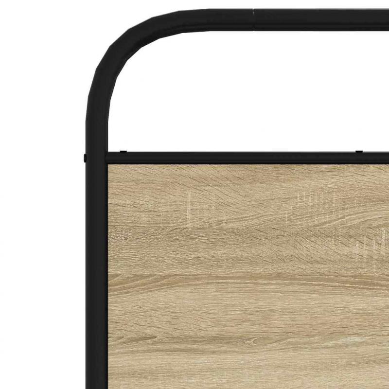 Kopfteil Sonoma-Eiche 80 cm Stahl und Holzwerkstoff