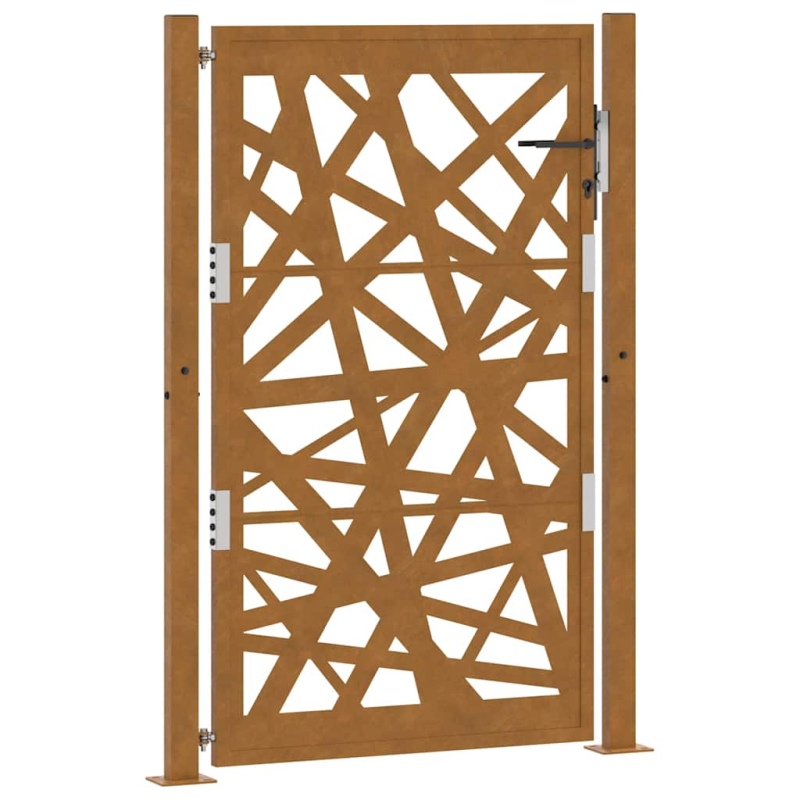 Gartentor 105x155 cm Wetterfester Stahl Lichtdesign