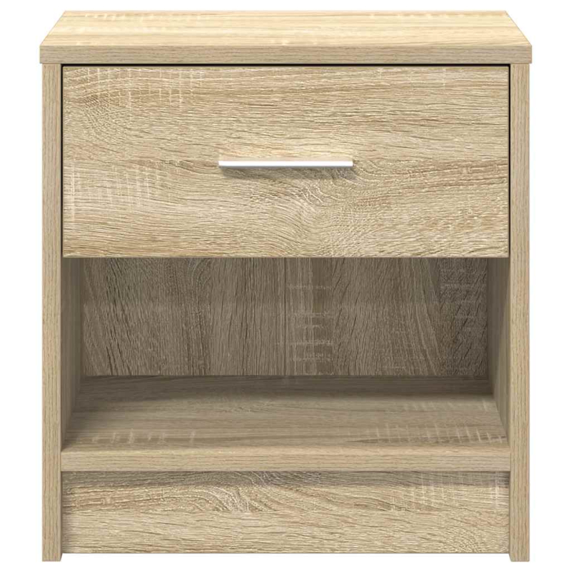 Nachttische 2 Stk. mit Schublade Sonoma-Eiche 39x28x41 cm