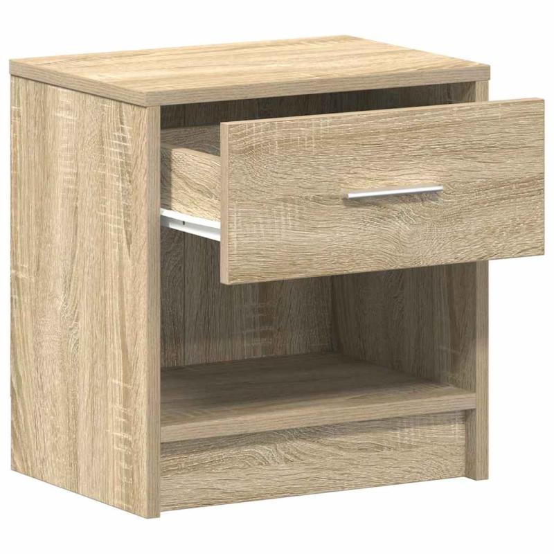 Nachttische 2 Stk. mit Schublade Sonoma-Eiche 39x28x41 cm