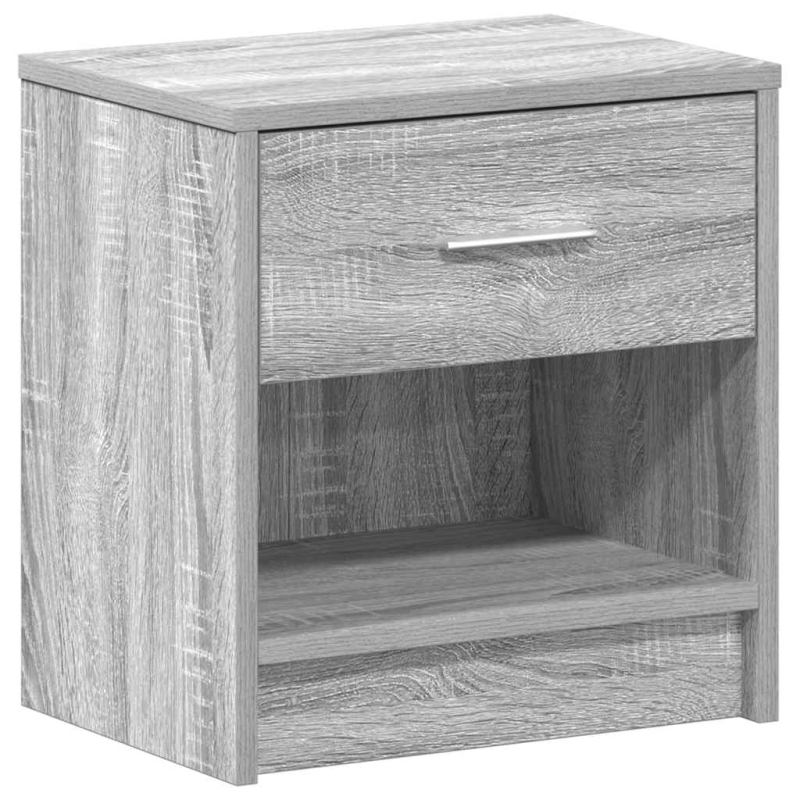 Nachttisch mit Schublade Grau Sonoma 39x28x41 cm