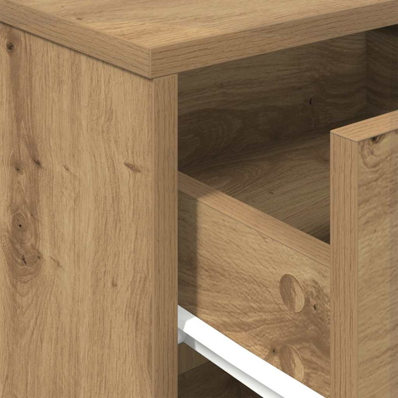 Nachttische 2 Stk. mit Schublade Artisan-Eiche 40x34x50 cm