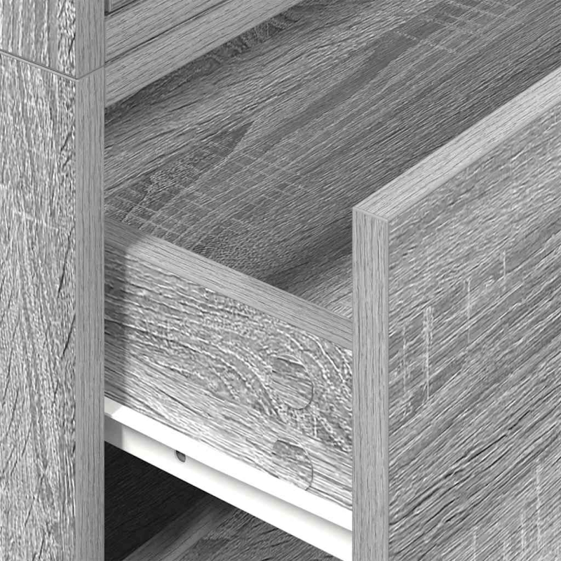 Schränke mit 2 Schubladen 2 Stk. Grau Sonoma 60x31x40 cm