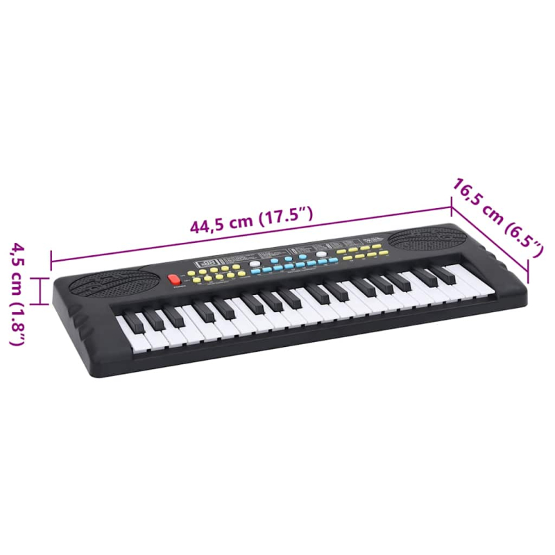 37 Tasten Klavier Elektrisches Keyboard mit Mikrofon für Kinder