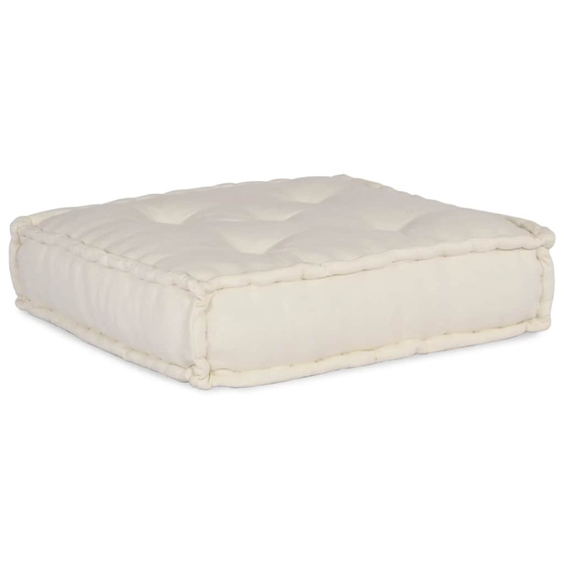 Pouf Modular Creme 70x70x36 cm Stoff