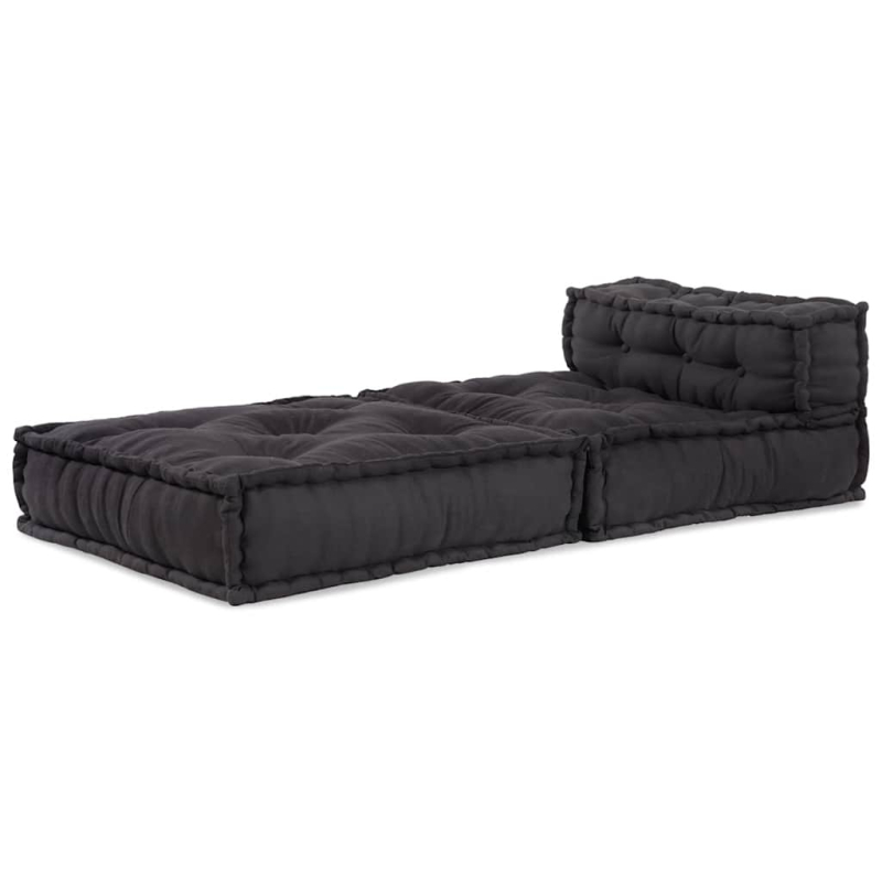 Pouf Modular Anthrazit 70x70x54 cm Stoff