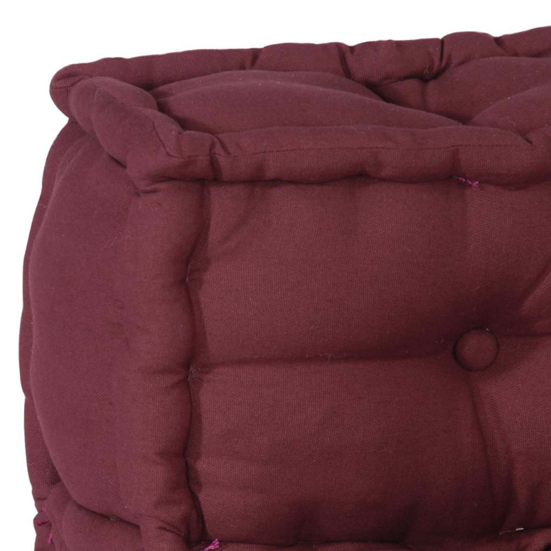 Pouf Modular Kastanienbraun 70x70x54 cm Stoff