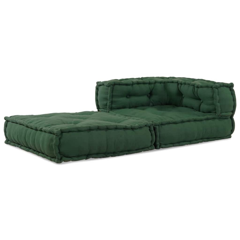 Pouf Modular Grün 70x70x54 cm Stoff