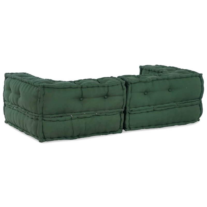 Pouf Modular Grün 140x70x36 cm Stoff