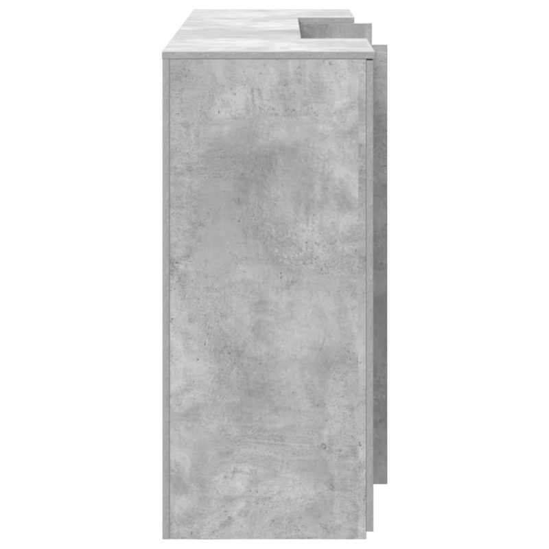 Empfangstheke Betongrau 200x50x103,5 cm Holzwerkstoff