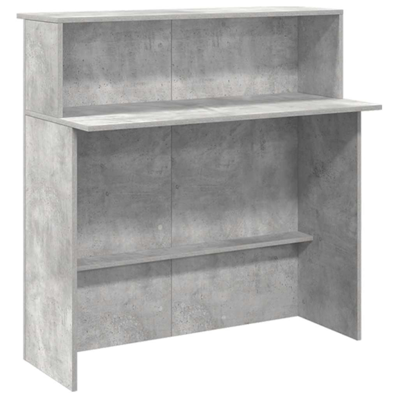 Empfangstheke Betongrau 200x50x103,5 cm Holzwerkstoff