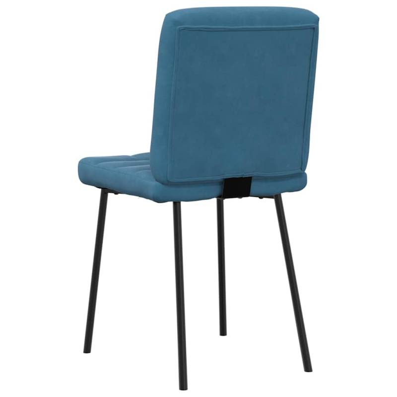 Esszimmerstühle 2 Stk. Blau Samt