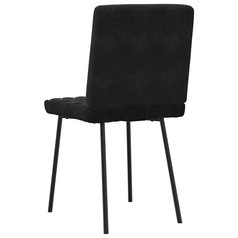Esszimmerstühle 2 Stk. Schwarz Samt