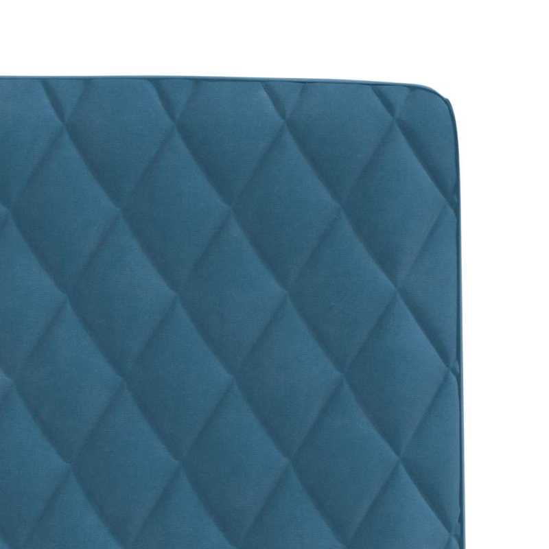 Esszimmerstühle 2 Stk. Blau Samt