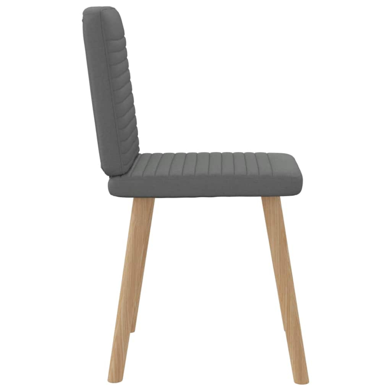 Esszimmerstühle 2 Stk. Dunkelgrau Stoff