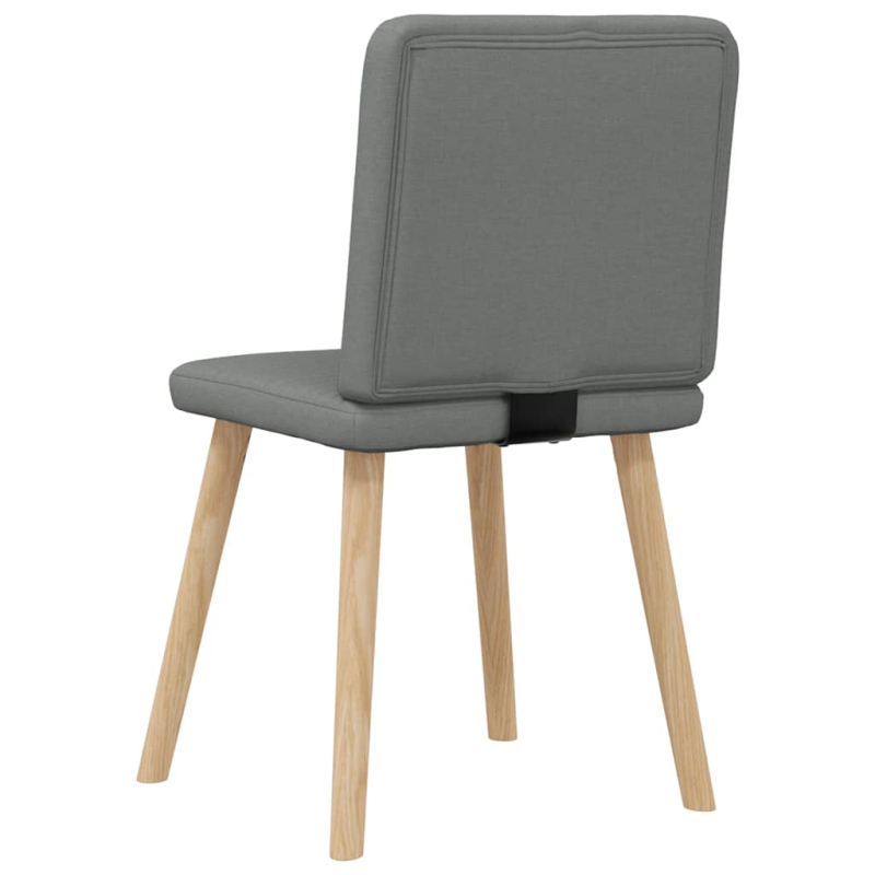 Esszimmerstühle 2 Stk. Dunkelgrau Stoff