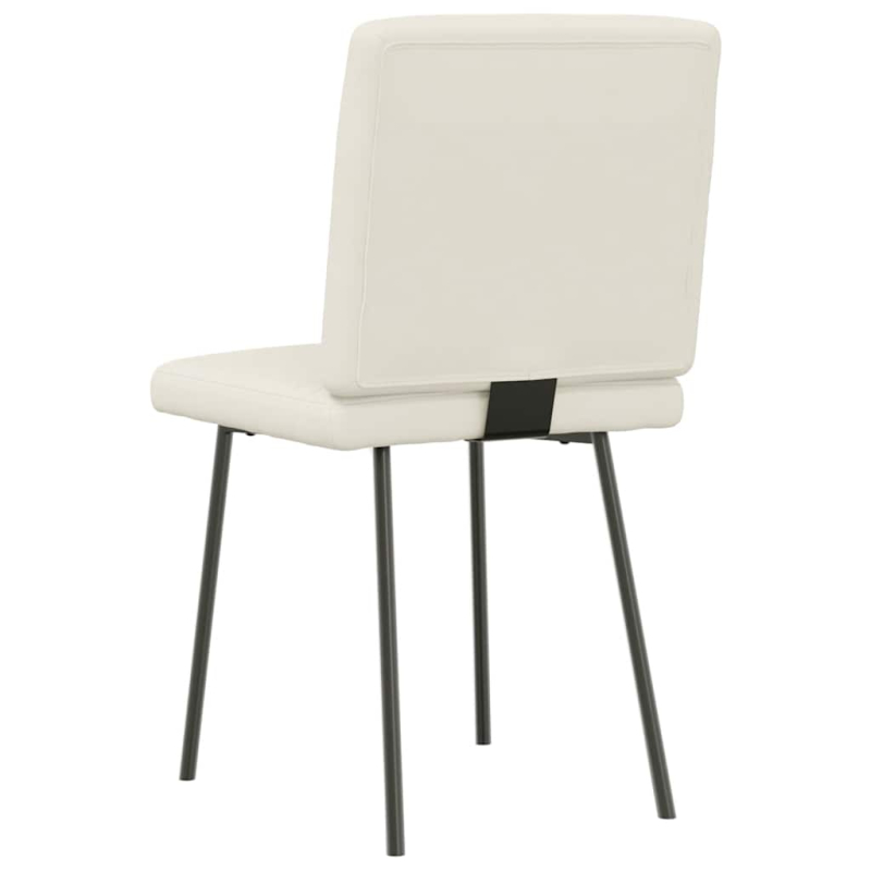 Esszimmerstühle 2 Stk. Creme Samt