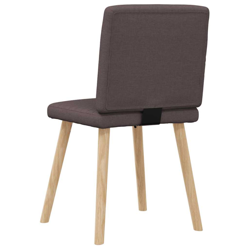 Esszimmerstühle 2 Stk. Dunkelbraun Stoff