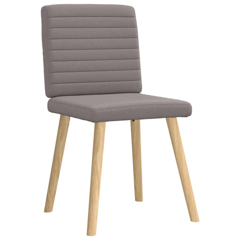 Esszimmerstühle 2 Stk. Taupe Stoff