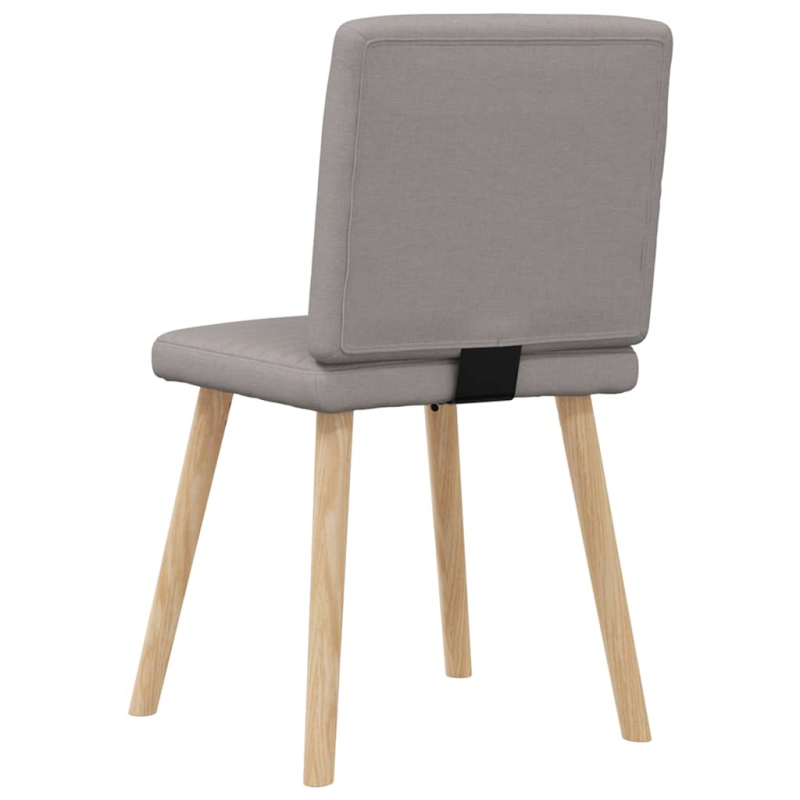 Esszimmerstühle 2 Stk. Taupe Stoff