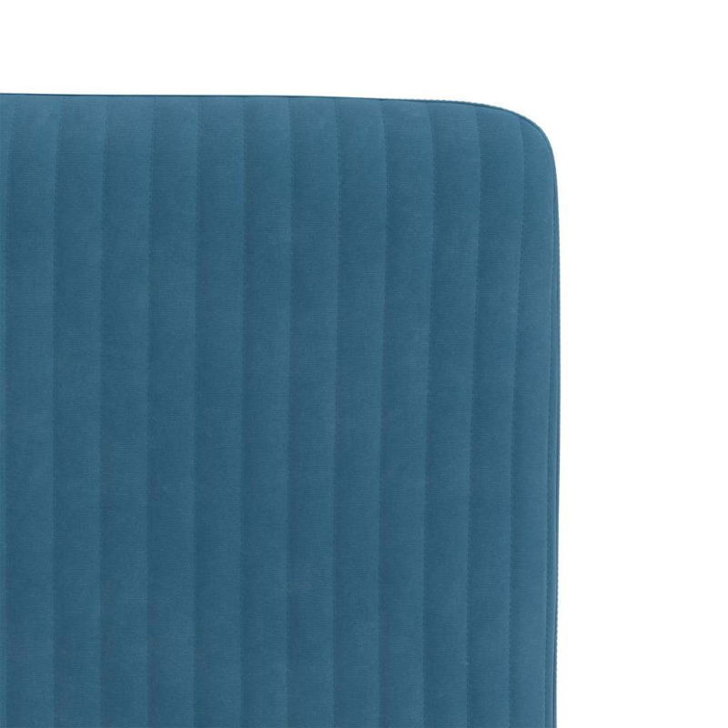 Esszimmerstühle 2 Stk. Blau Samt