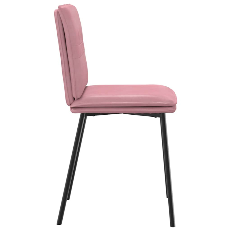 Esszimmerstühle 2 Stk. Rosa Samt