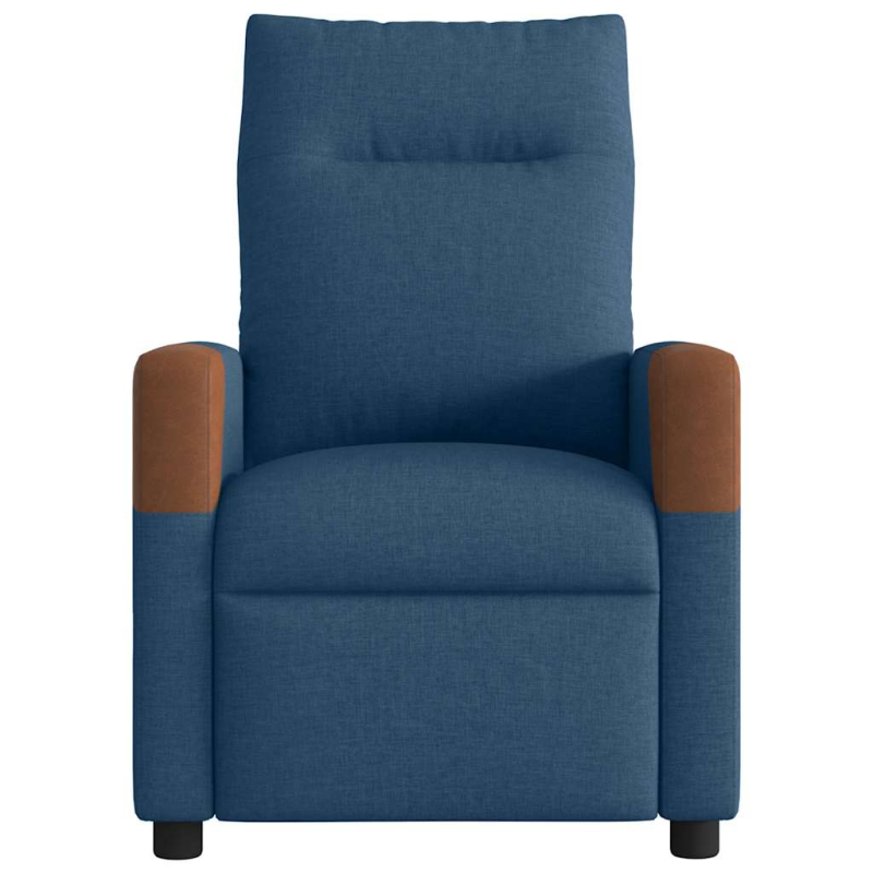 Massagesessel Elektrisch Blau Stoff