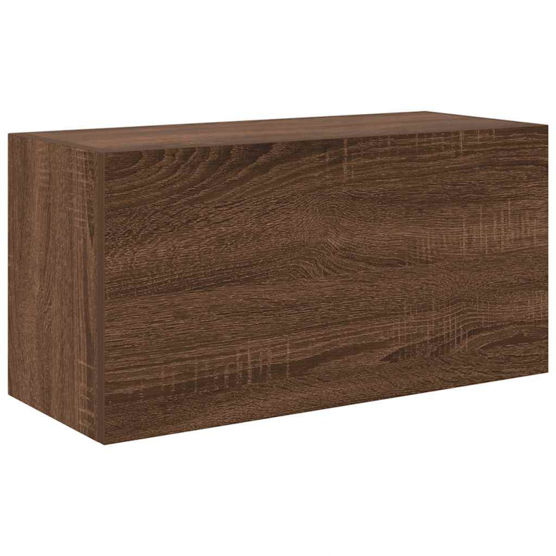 Bad-Wandschrank Braun Eichen-Optik 60x25x30 cm Holzwerkstoff