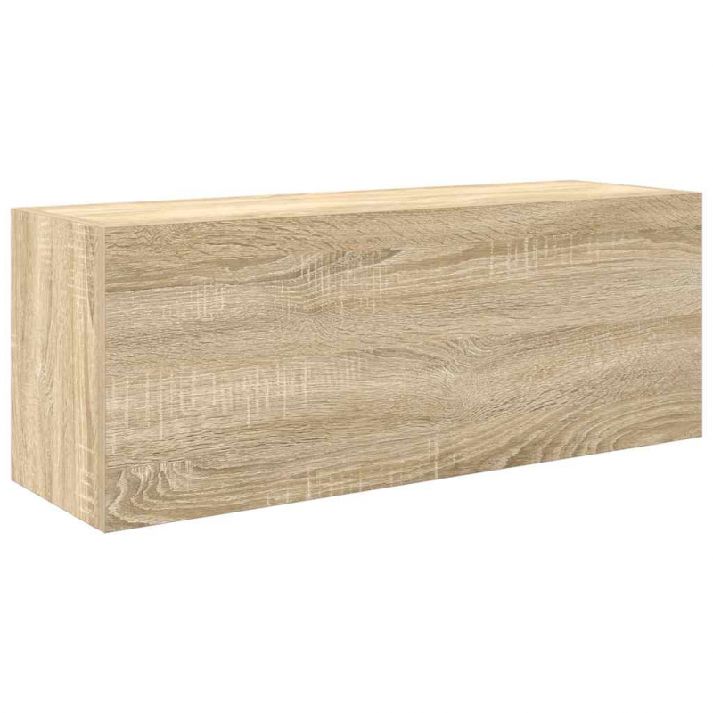 Bad-Wandschrank Sonoma-Eiche 80x25x30 cm Holzwerkstoff