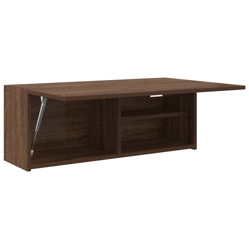 Bad-Wandschrank Braun Eichen-Optik 80x25x30 cm Holzwerkstoff